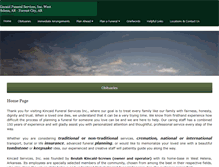 Tablet Screenshot of kincaidfuneralservices.com